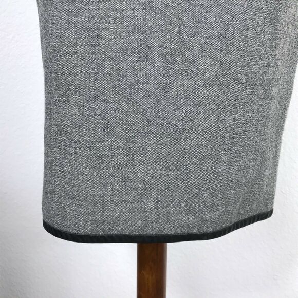 Band of Outsiders Tweed Wool Blend Straight Pencil Skirt FLAW - Picture 5 of 12